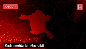 Kadın muhtarlar ağaç dikti
