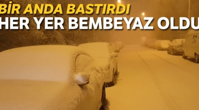 Bayburt beyaza büründü