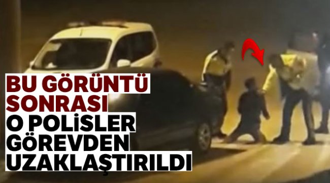 Ehliyetsiz alkollü genç, polisin dur ihtarına uymadı, dayak yedi |O polisler görevden uzaklaştırıldı