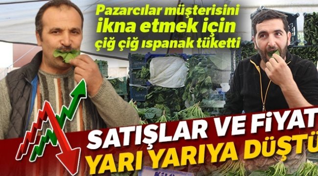 İstanbul’da ıspanaklar tezgahda kaldı