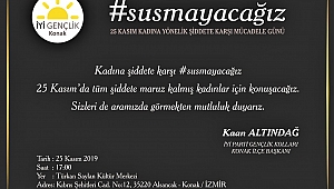 SUSMAYACAĞIZ... 25 Kasım'da susturulmuş ve bastırılmış tüm kadınlar adına konuşacağız.