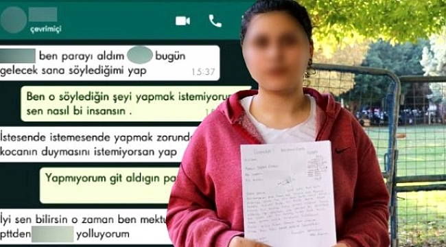 Tecavüz görüntüleriyle fuhuşa zorlanan kadın, yazışmaları delil olarak sundu.