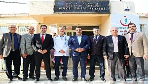 AK Partili Cemal Bekle'den şiddete uğrayan doktora ziyaret.