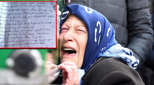 Eski kocası tarafından satırla öldürülen kadının çantasından çıkan mektup yürek burktu.