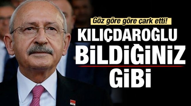 Kılıçdaroğlu milyonların gözüne baka baka çark etti