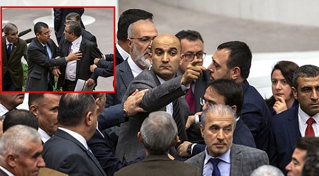 Meclis'te gerginlik! Sezgin Tanrıkulu'nun "Git" sözünü yanlış anlayan MHP'liler kürsüye yürüdü.