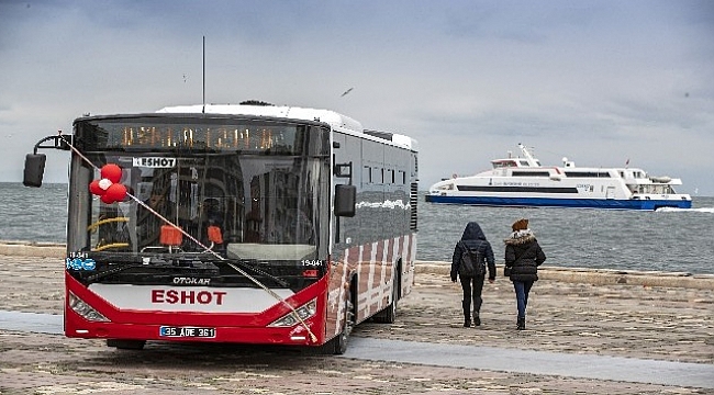 İzmir'e yerli üretim 15 yeni otobüs.