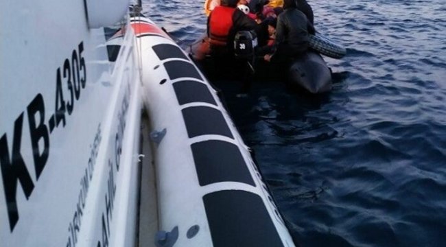 Ayvalık’ta 40 düzensiz göçmen yakalandı