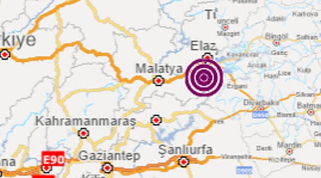 Elazığ’da 4.2 büyüklüğünde deprem
