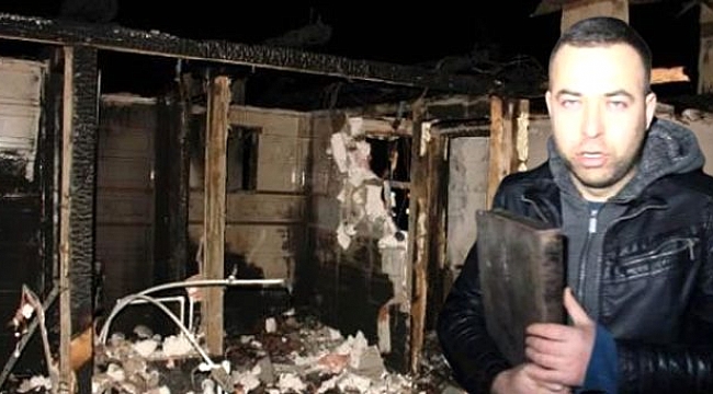 İki katlı evin çatı katı, çıkan yangında küle döndü! Sadece Kur'an-ı Kerim yanmadı.
