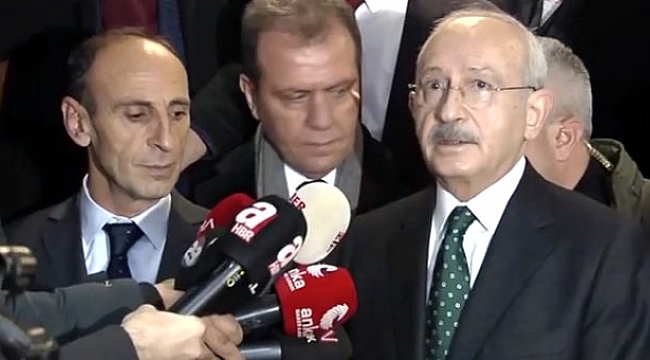 Kılıçdaroğlu, deprem bölgesinde açıklama yaparken artçı bir deprem meydana geldi.