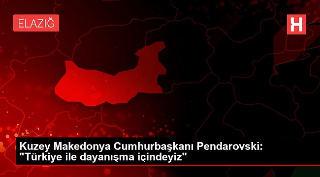 Kuzey Makedonya Cumhurbaşkanı Pendarovski: "Türkiye ile dayanışma içindeyiz".