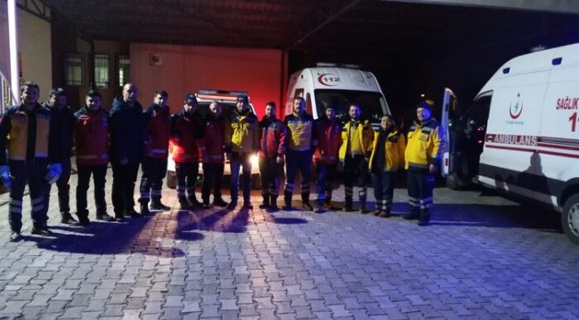 Niğde’den  UMKE ve 112 Ekipleri Elazığ’a yardıma gönderildi