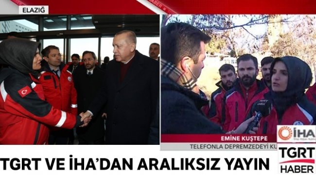 TGRT ve İHA’dan aralıksız yayın