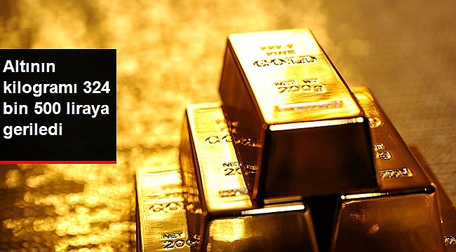 Altının kilogramı 324 bin 500 liraya geriledi.