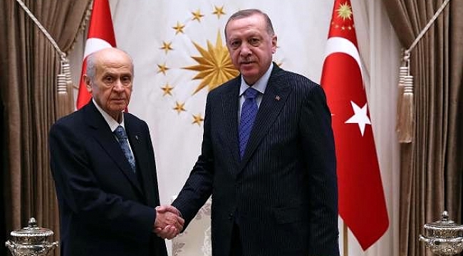Cumhurbaşkanı Erdoğan, Bahçeli ile görüştü.