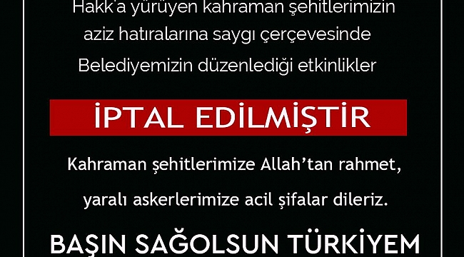 Demirezen’den Şehitlerimiz İçin Taziye Mesajı.