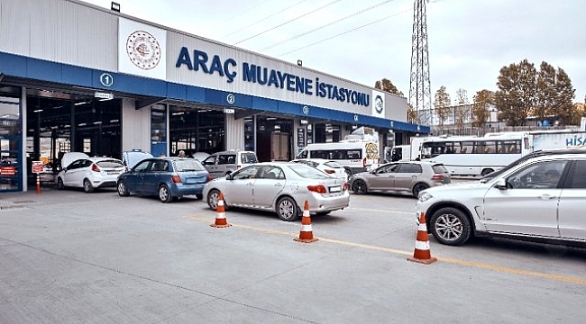 Gecikilen her ay için araç muayene ücreti yüzde 5 fazlası ile alınıyor.