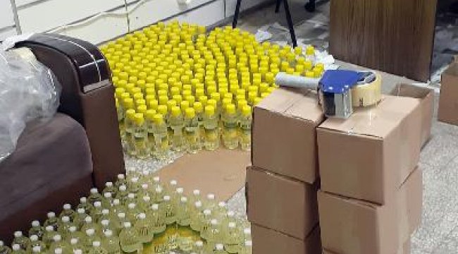 Bağcılar’da sahte kolonya üreten depoya baskın