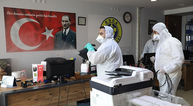 - Buca Belediyesi’nde ateş ölçerli “38 derece” önlemi - Buca’da ateş ölçerler devrede: Koronaya karşı çalışmalar tam gaz - Buca’da belediye binasına korona önlemi .