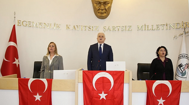 BURHANİYE BELEDİYE MECLİSİNDEN ŞEHİTLER İÇİN ANMA.