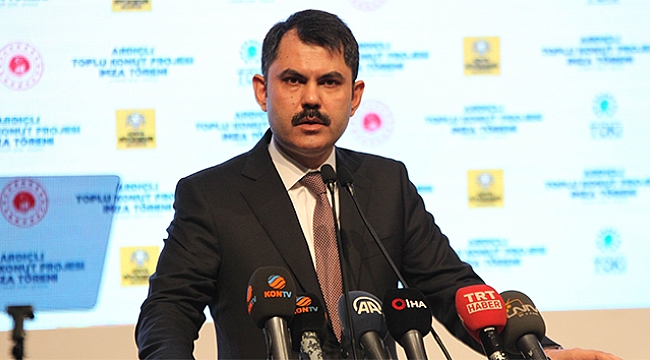 Çevre ve Şehircilik Bakanı Kurum: 'Türkiye genelinde hazine taşınmazlarının ihalelerini iptal ettik'.