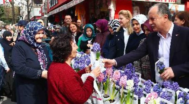 Kadınlar Günü’nde Bağcılar sokakları sümbül koktu