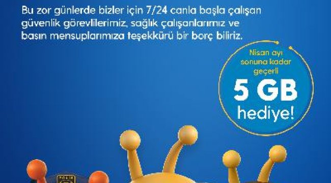 KKTCELL’den 5 GB’lık hediye internet açıklaması