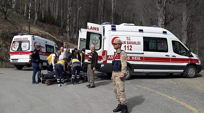 Şehitlikte bayrak asarken feci olay: 1 zabıta öldü, diğeri yaralı.