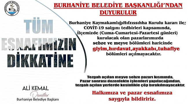 SEMP PAZARLARINA VİRÜS KISITLAMASI.