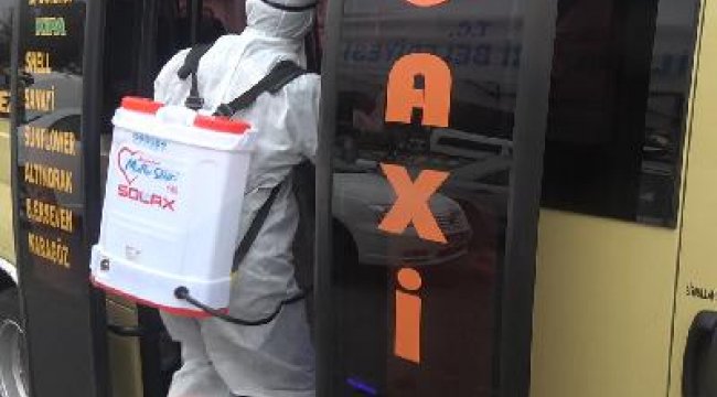 Silivri Terminali’ndeki araçlar dezenfekte ediliyor