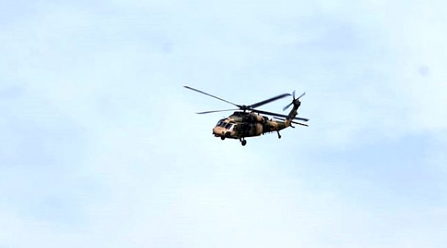 Suriye sınırında helikopter hareketliliği yaşandı.