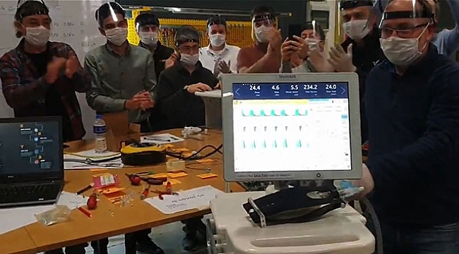 Yerli solunum cihazında ilk prototip üretildi, ilk teslimat 15 Nisan'da.
