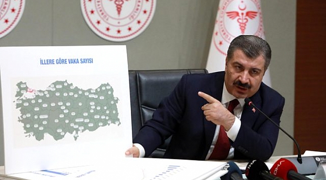 Bakan Koca: İstanbul, Bursa, Kocaeli, İzmir ve Bursa virüste pik yaptı.