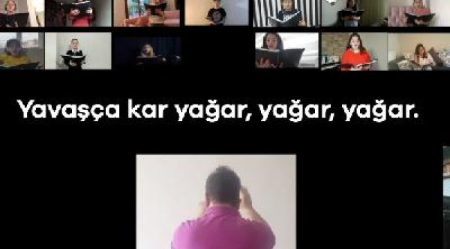 Çocuk korosu dijital ortamda ‘Kar’ adlı eseri seslendirdi