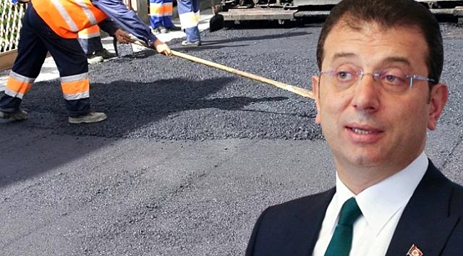 Ekrem İmamoğlu'ndan şaşırtıcı iddia: 2 günde 500.000 ton asfalt döktük.