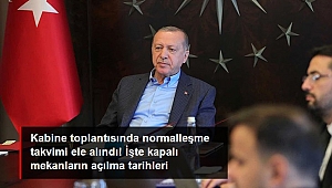 Kabine toplantısında salgın sonrası normalleşme takvimi ele alındı! İşte kapalı mekanların açılma tarihleri.
