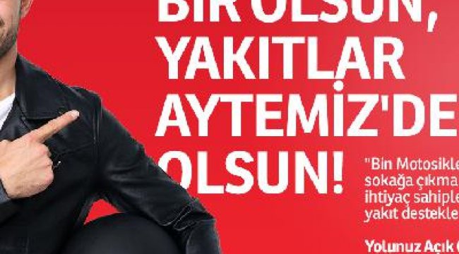 Motosikletli gönüllülere akaryakıt desteği
