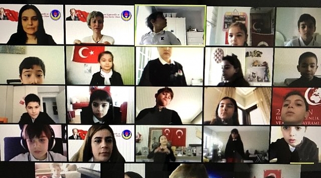 TED Ankara Koleji ulusal egemenliğin 100. yılını ekran başında kutladı.
