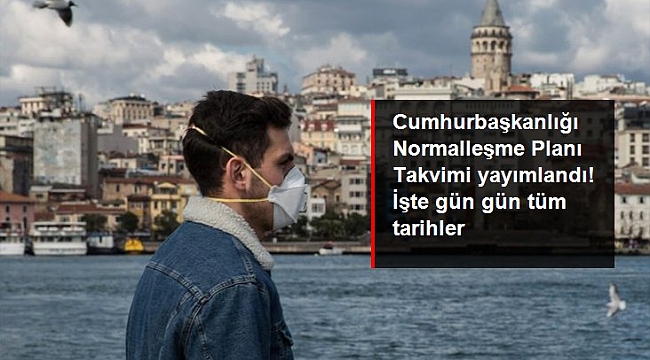 Cumhurbaşkanlığı Normalleşme Planı Takvimi yayımlandı! İşte gün gün tüm tarihler.