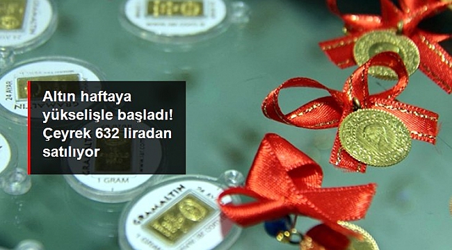 Haftaya yükselişle başlayan gram altın 385 liradan işlem görüyor.