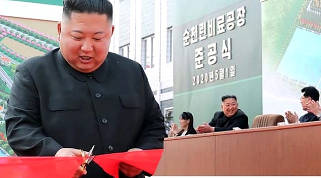 Ölüp ölmediği tartışılan Kim Jong-un servis edilen fotoğraflarından birinde dünün tarihi var.