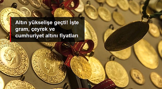 Yükselişe geçen altının gram fiyatı 376 liradan işlem görüyor.