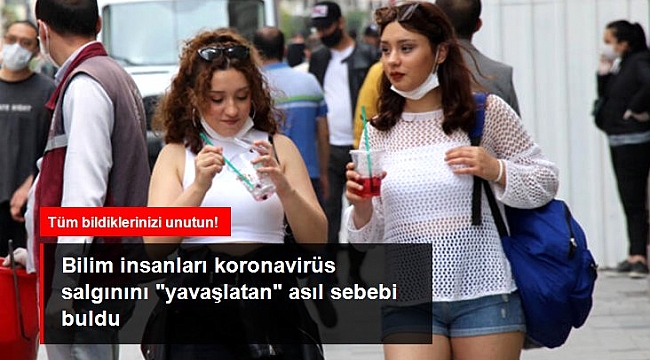 Bilim insanları koronavirüs salgınını "yavaşlatan" asıl sebebi buldu.