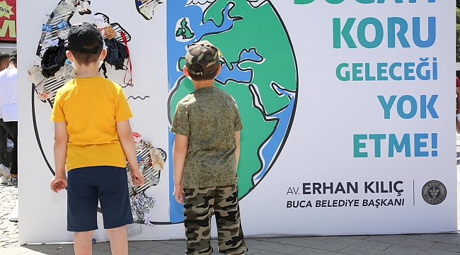 - Buca’da çöpler yere düşmedi - Çevre Günü’nde örnek proje: Çöpler dünyayı kapladı.