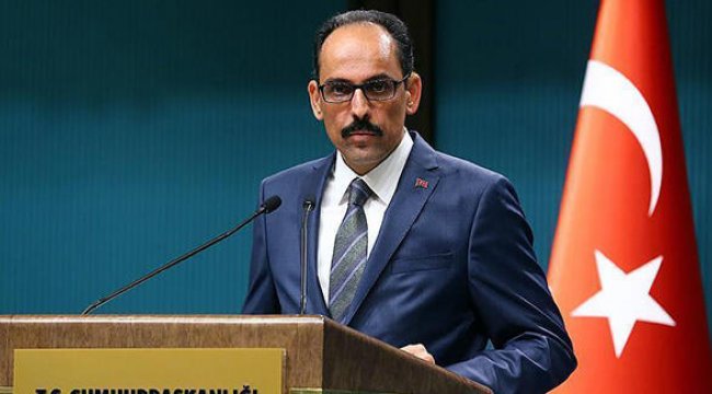 Cumhurbaşkanlığı Sözcüsü Kalın'dan Irak'a tıbbi malzeme yardımı açıklaması