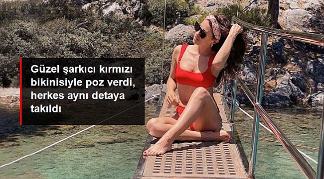 Kırmızı bikinisiyle poz veren Derya Uluğ, zayıflığından dolayı eleştiri yağmuruna tutuldu.