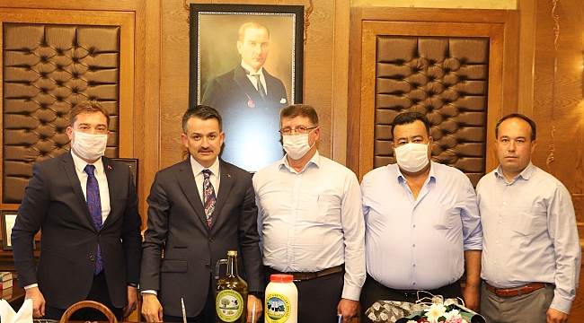 Tarım ve Orman Bakanı Bekir Pakdemirli Bayındır’ı Ziyaret Etti.