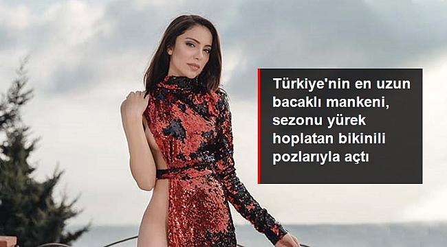 Tatil sezonunu açan Tuğçe Aral, bikinili pozlarıyla nefes kesti.