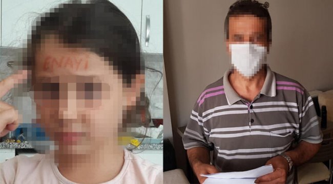 Her bir iddia dehşete düşürdü! Kızının alnına 'enayi' yazıp fotoğrafını gönderdi...
